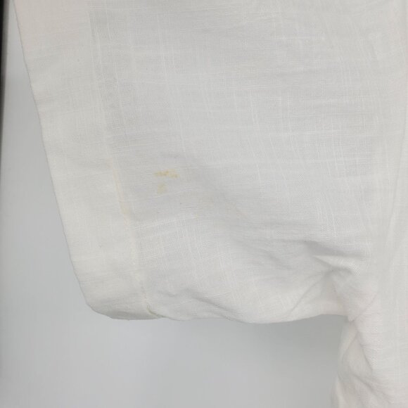 NWT Commense‎ Cotton Linen Blend Button Boho Beachy One Piece Romper Large - Picture 10 of 14